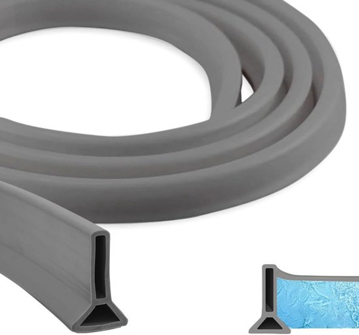 Waterbeschermingsstrip 100 cm - Zelfklevend - Siliconen Doucheafdichtstrip - Waterstop - Drempel voor Douchevloer - Effectieve Waterbescherming - Doucheafdichting