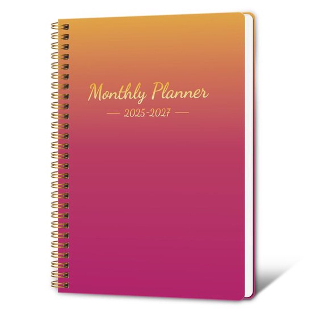 Maandplanner 2025-2027 - 2-jarige Kalender - Waterdichte Hoes - Dikke Papier - Activiteiten/Evenementen Plannen - 7,4"x9,4" Formaat