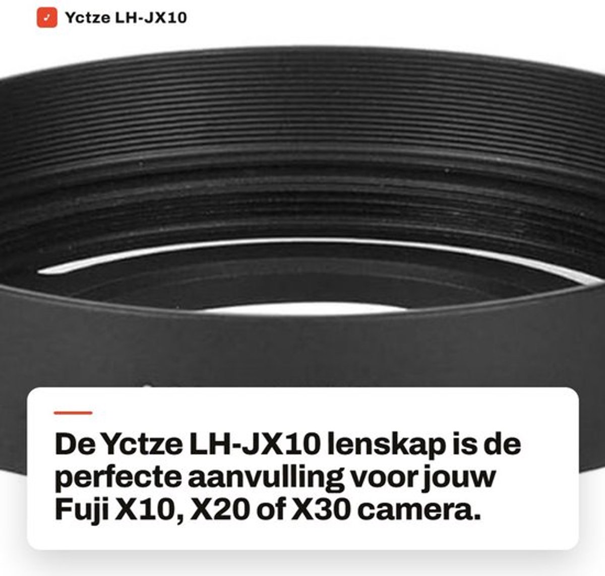 Compact Camera - Lenskap - Bescherming - Lichtinterferentie - Schokbestendig - Legering Materialen - Voor Fuji X10/X20/X30 - Lens Hood