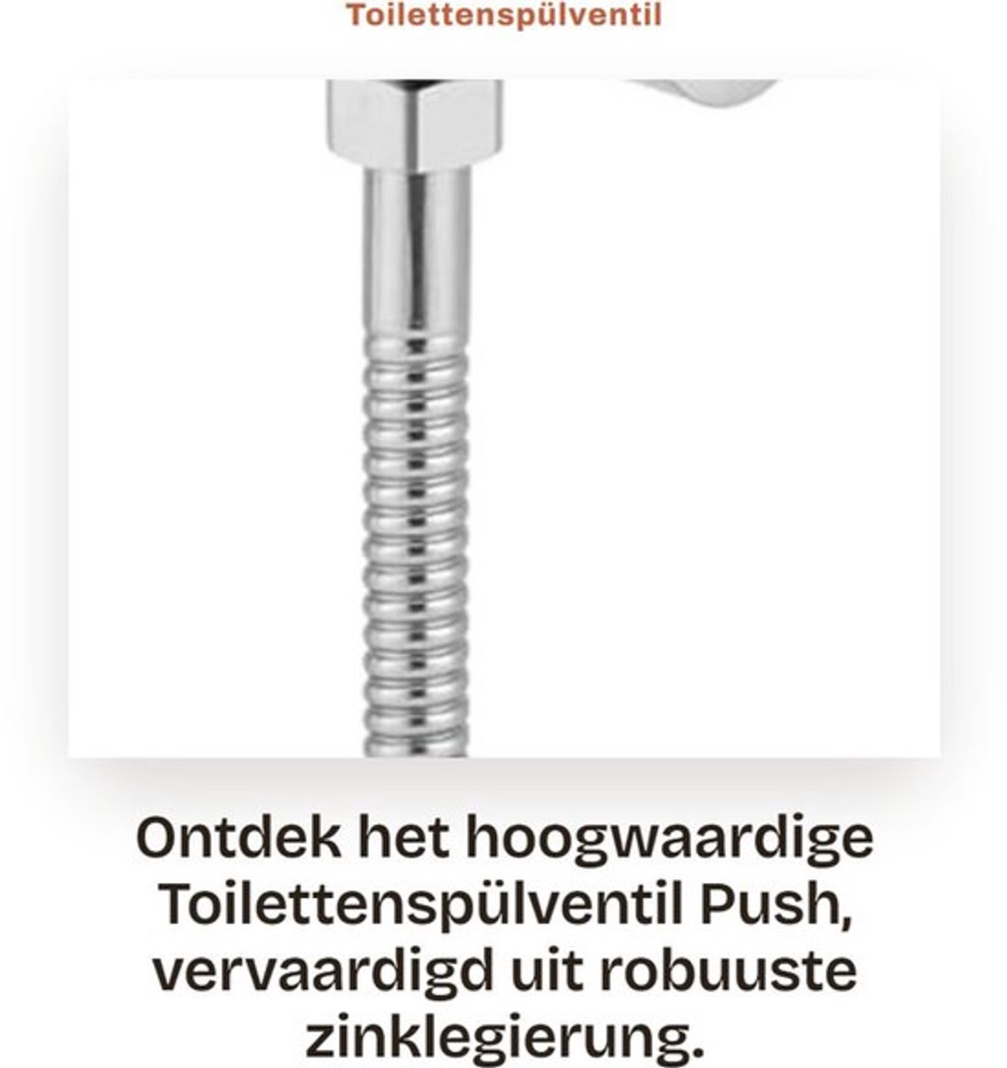 Toilettenspülventil Automatisch - Zinklegierung - Urinalknopf - 1/2 Zoll - 3-10 seconden spültijd - Duurzaam en robuust - Spülknop