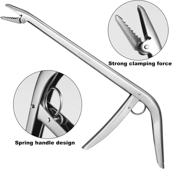 SnelShoppen - 2 Stuks/2 Types Draagbare Haakontkoppelaar Vistuig Onthaak Pliers 12" & 6.5" Stevige Haakontkoppelaar Voor Vissen Met Magneten Haakverwi van Snelshoppen — afbeelding 3