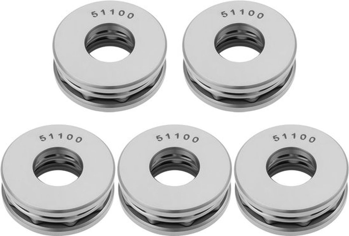 Lagers 51100 - Stuwkracht Kogellager - 10x24x9mm - Lagerstaal - Slijtvast - Duurzaam