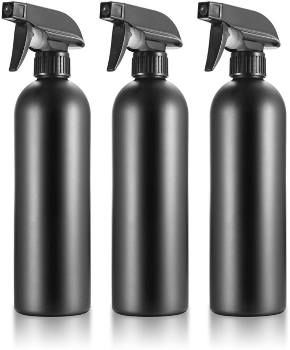 Spuitfles 500 ml - Set van 3 - HDPE - Plantenspuit - Pompsproeifles - Sproeifles - Duurzaam en handig
