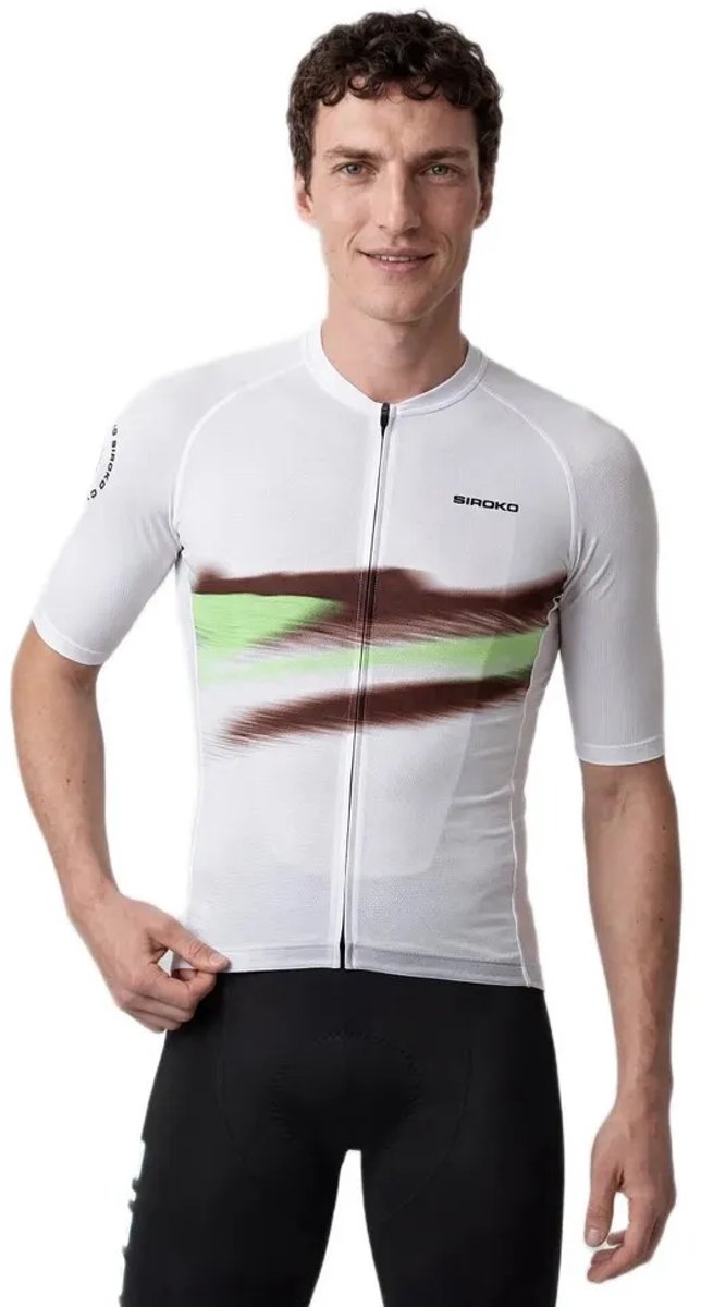 Siroko M3 Nrc Korte Mouw Wielertrui Wit XL Man