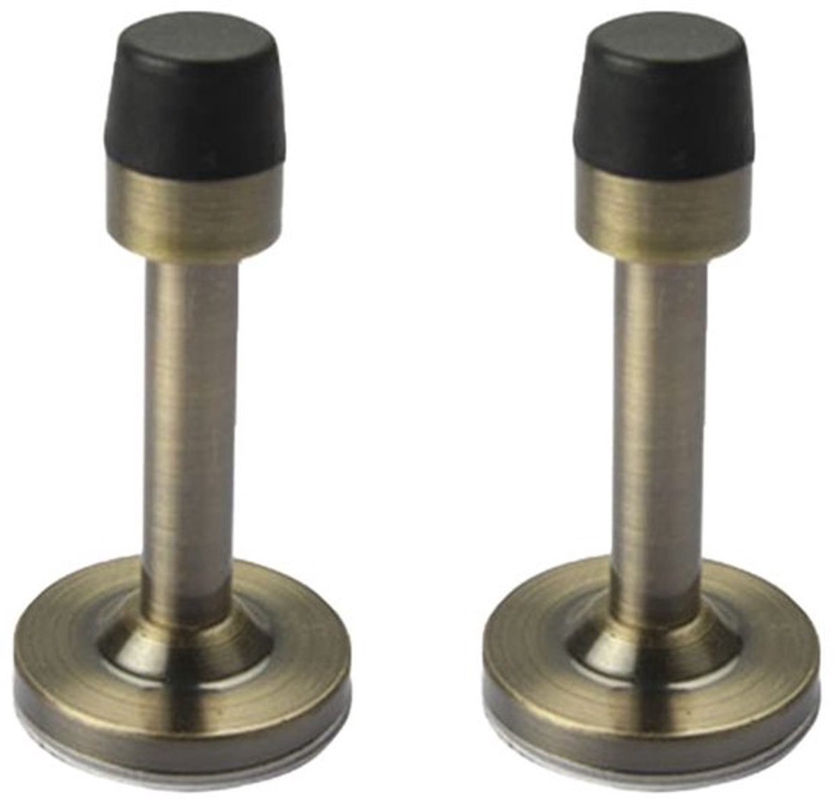Deurstopper Geluidsdempend - Roestvrij Staal - Wandmontage - Rubberen Buffer - Crash-proof - Eenvoudige Installatie - Deurstop