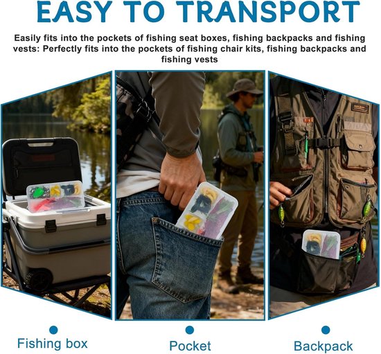 IIRC 98 SKT Fishing Bait Set with 1 Fishing Pliers, Fishing Tool Set for Freshwater and Saltwater Fishing - ShopVlot — afbeelding 2