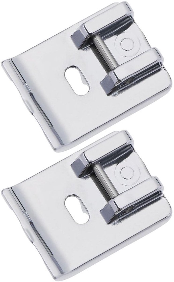 Presser Voet 2 Stuks - Universele Naaivoet - Metalen Accessoires - Eenvoudig te Installeren - Geschikt voor Thuisnaaimachines - Interface Grootte 6mm
