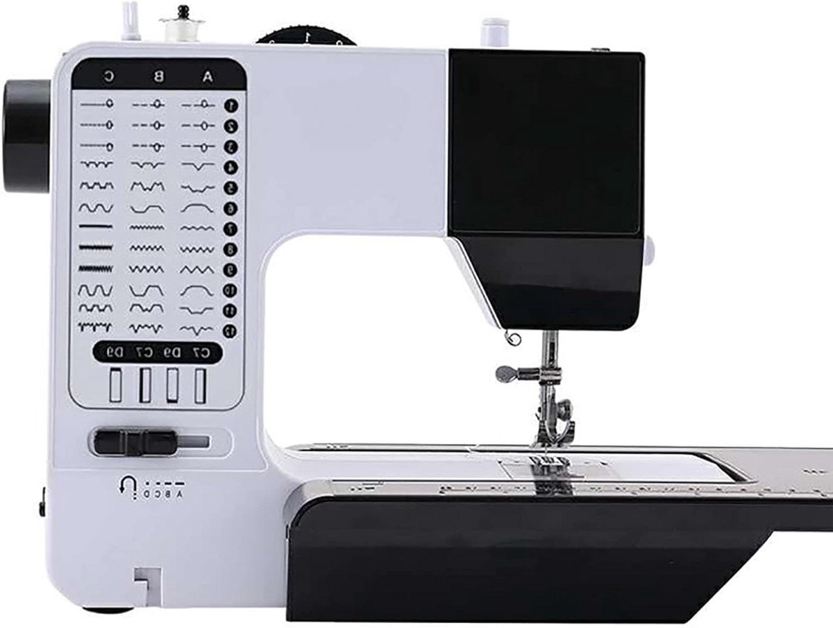 Borduurmachine - Naaimachine - Kleding Maken - 38 Ingebouwde Steken - Verlengtafel - Wit