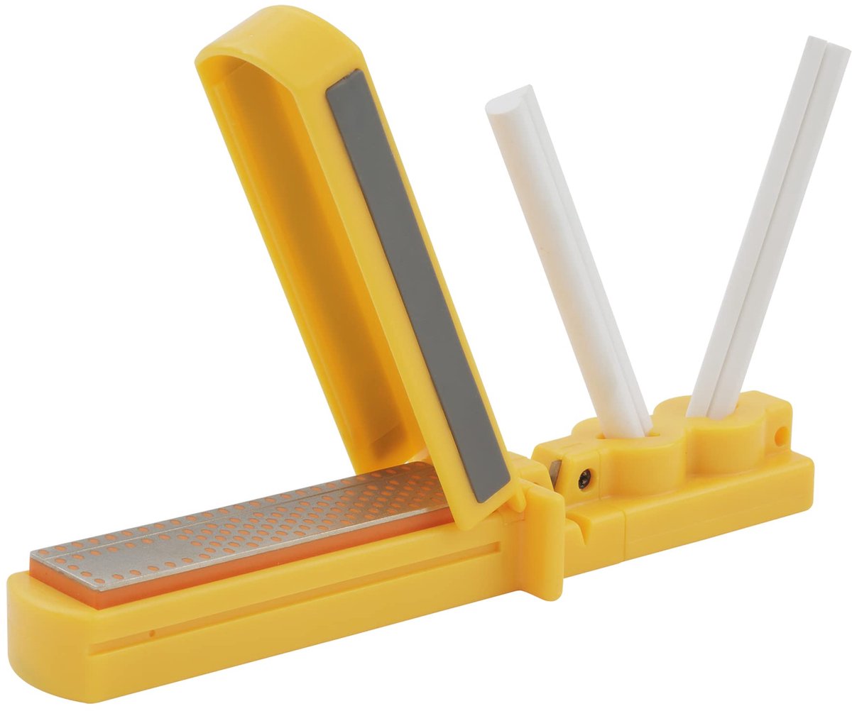 SnelShoppen - Messenslijper voor Keuken - Smith's Sharpeners Ac129 - Zwart - Uniseks - Volwassenen - Eenvoudig in Gebruik - Voor Perfect Geslepen Mess