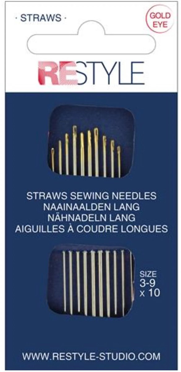 ReStyle 015.10320 Straws naainaalden lang 3 -9, 10 stuks