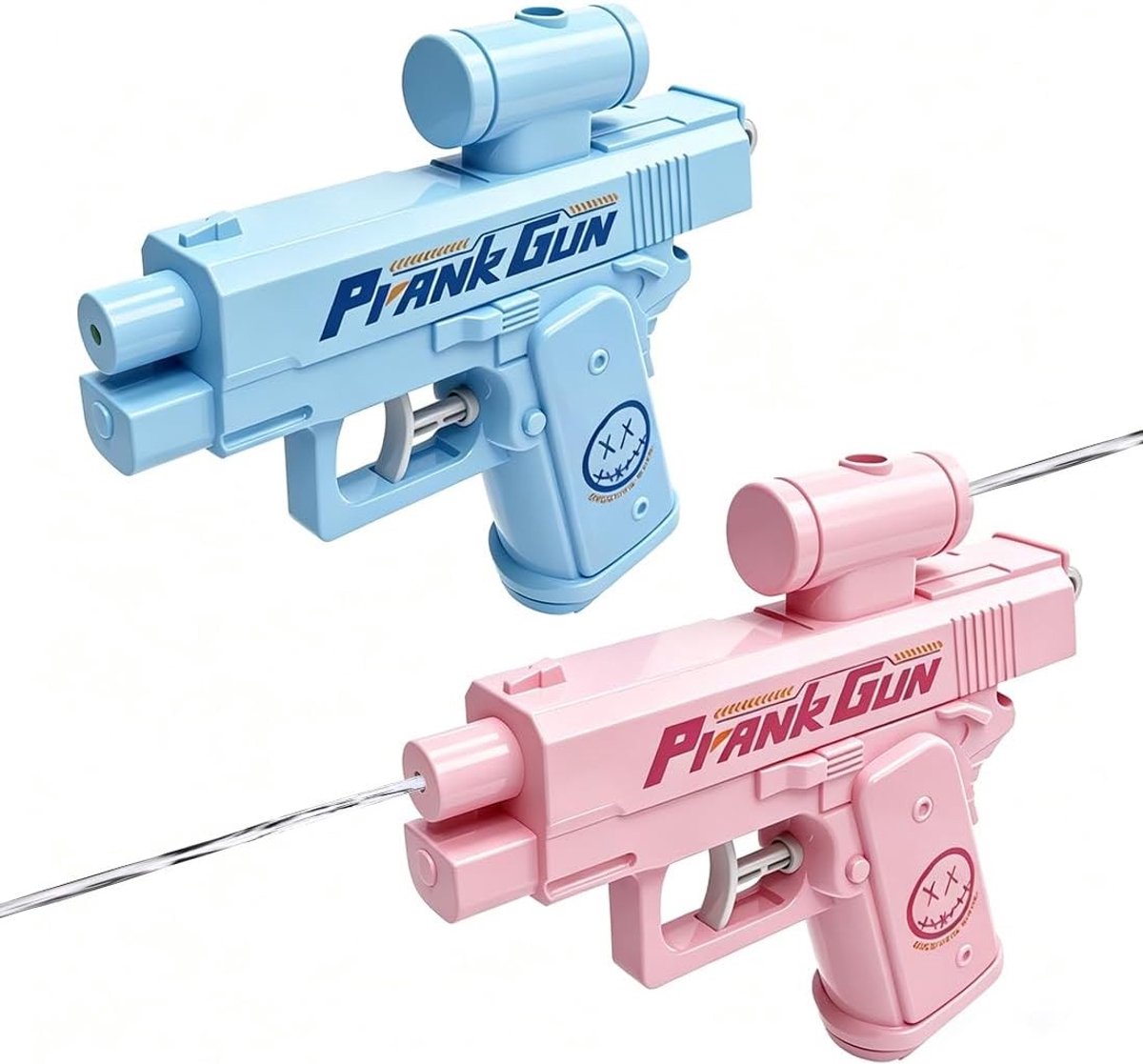 Waterpistolen set van 2 voor hilarische grappen, verrassende straal, perfect voor zomerfeesten en zwembadplezier