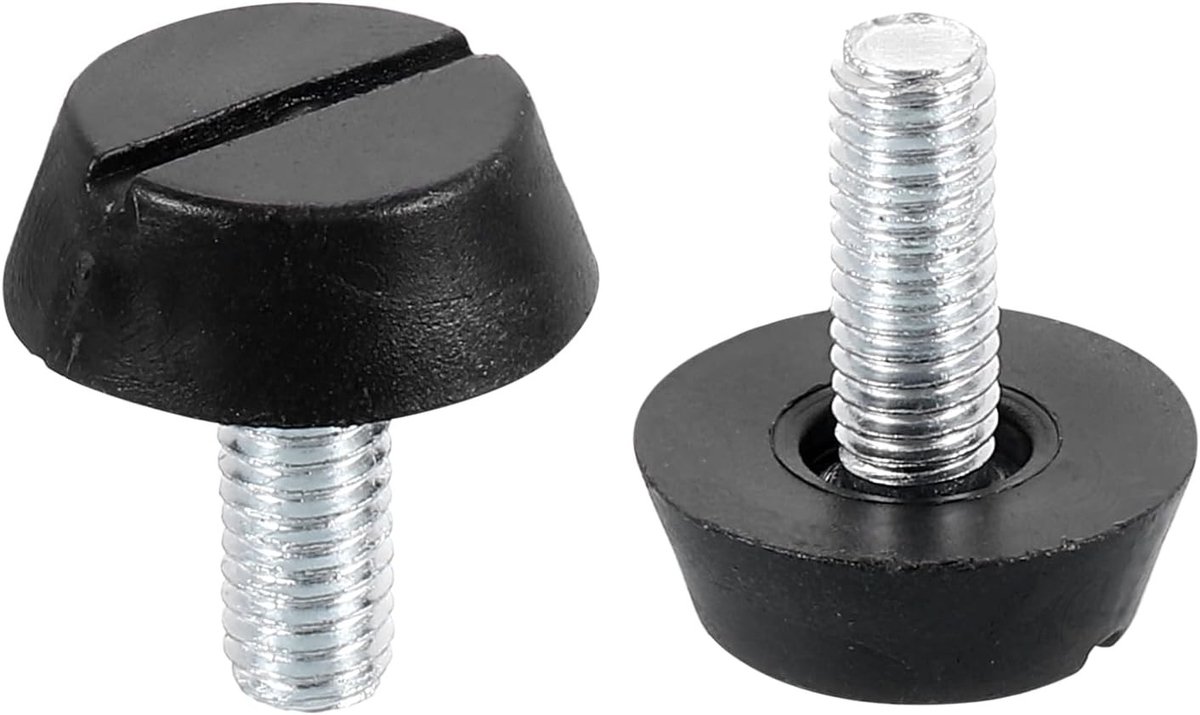 Verstelbare meubelpootjes voor meubels - 4-pack - Geschikt voor diverse meubels - Zwarte meubelglijders - Hoogte verstelbaar - 20mm diameter