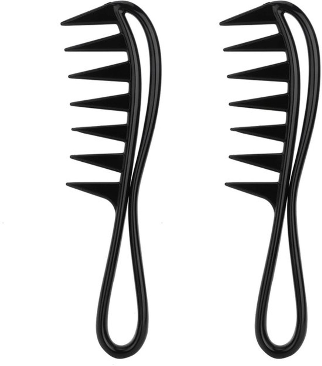 Haaienkam Duurzaam - Brede Tanden - Massage-effect - Geschikt voor Alle Haartypes - Sterk en Schokbestendig - Gladde Tanden - Kam