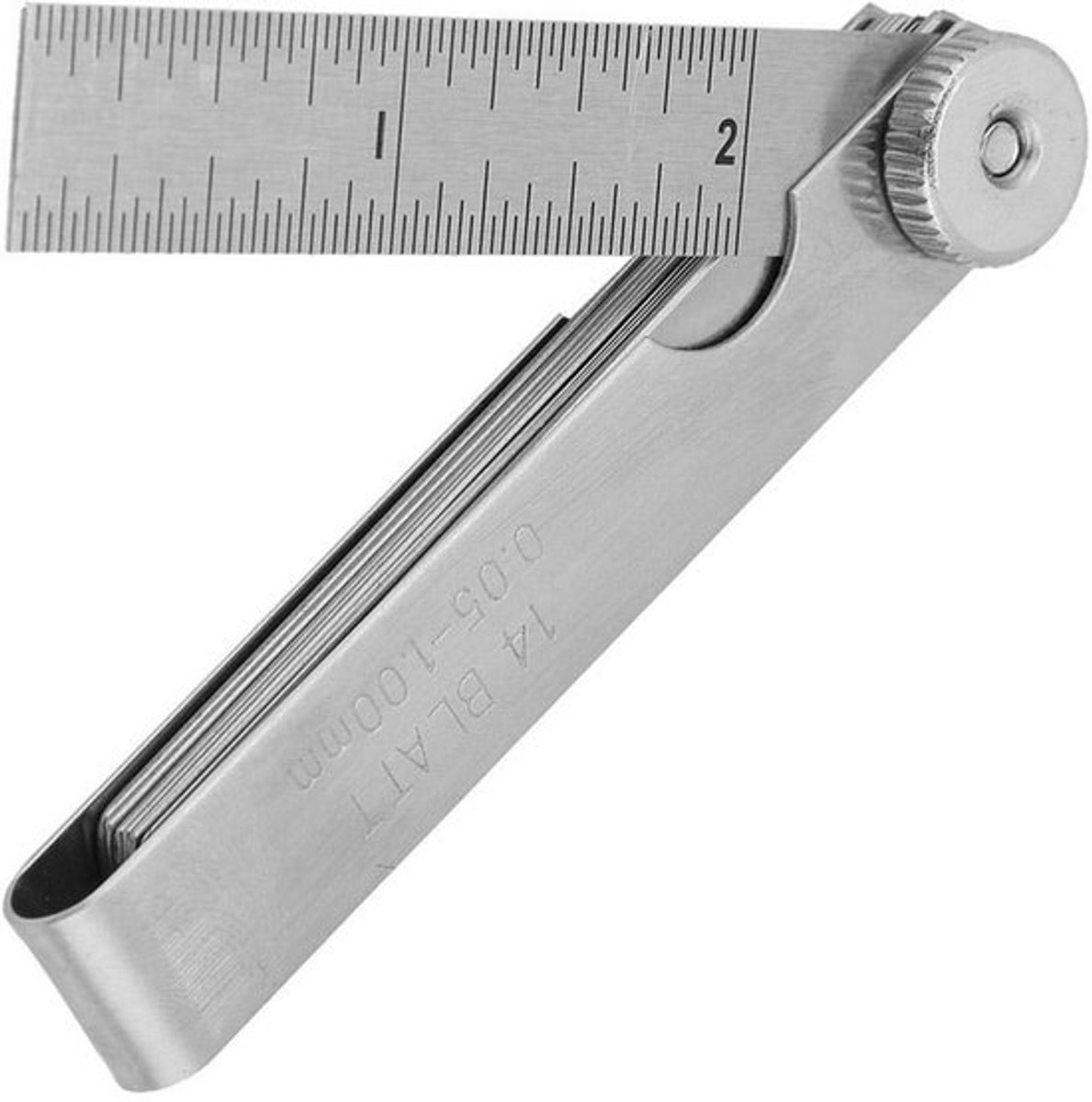 Lasinspectiegereedschap 75 mm - Roestvrij Staal - Hoogwaardige Precisie - Meten Spleetgrootte - Duurzaam - Eenvoudig te Dragen - Meetinstrument