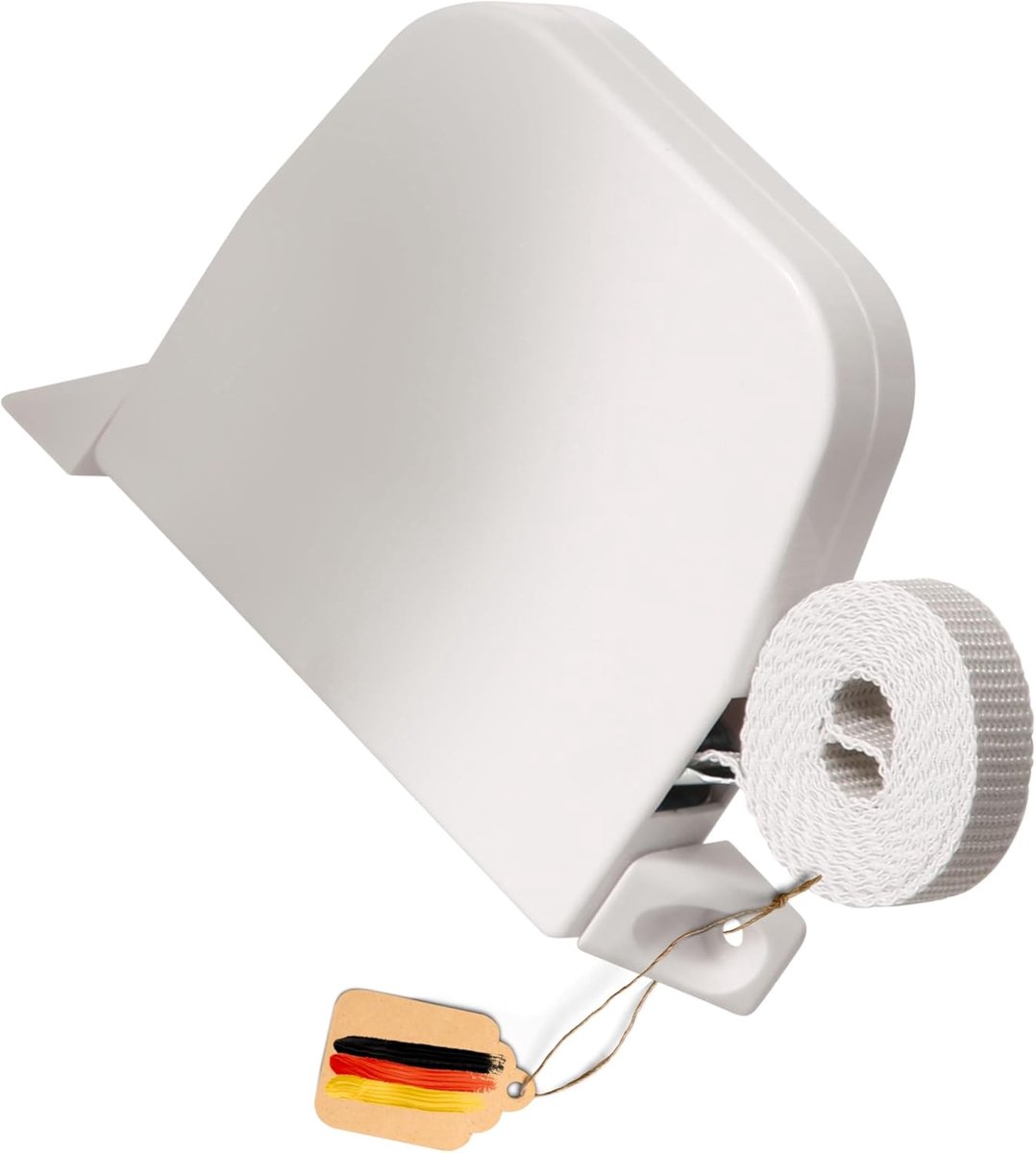 SnelShoppen - Roller Blinds Mini Winder met 5 m Strap - Wit - 155 mm Gatafstand - Eenvoudige Montage - Perfect voor Huizen en Tuinen