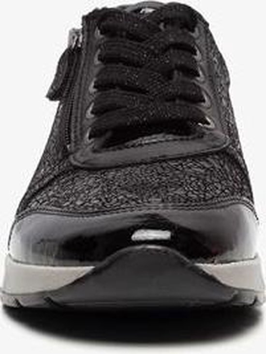 Lak sneakers in de kleur zwarte voor dames in de uitverkoop| KLEDING.nl