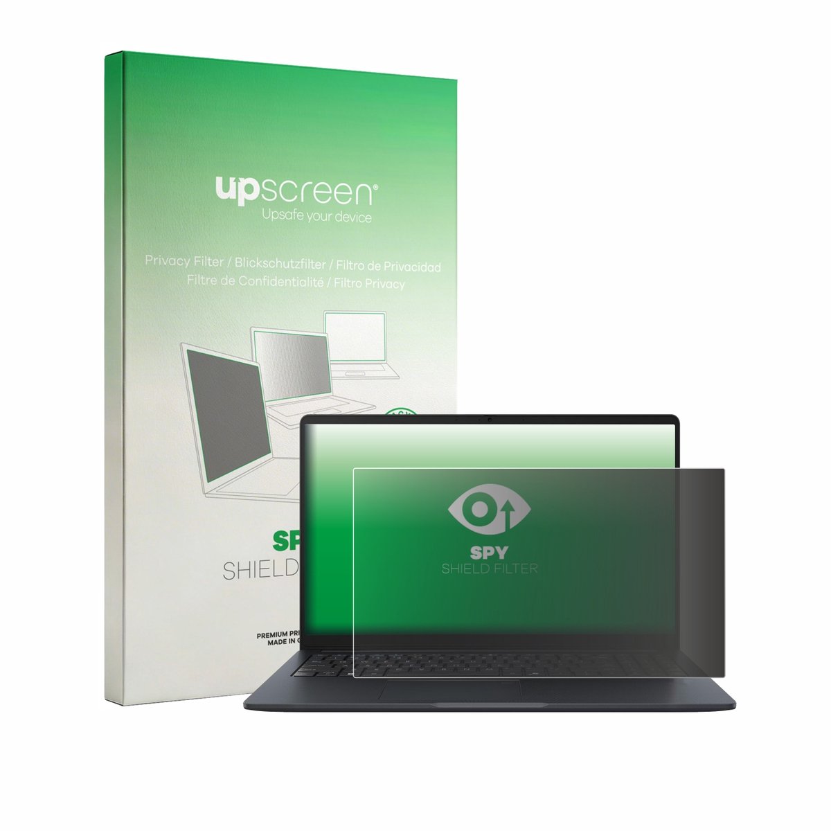 upscreen - privacyscherm voor ASUS ExpertBook B1 B1503 - privacy filter screenfilter Blauwlichtfilter