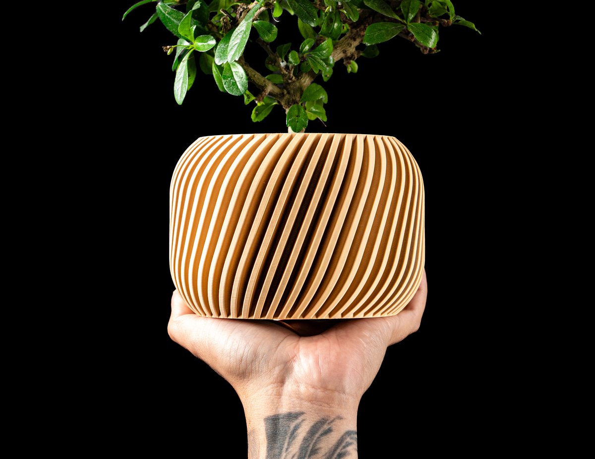 Skushy Nerissa Bloempot - Moderne Designpot voor Kamerplanten - Sculpturale Plantenpot voor Woonkamer en Kantoor - Premium Woondecoratie
