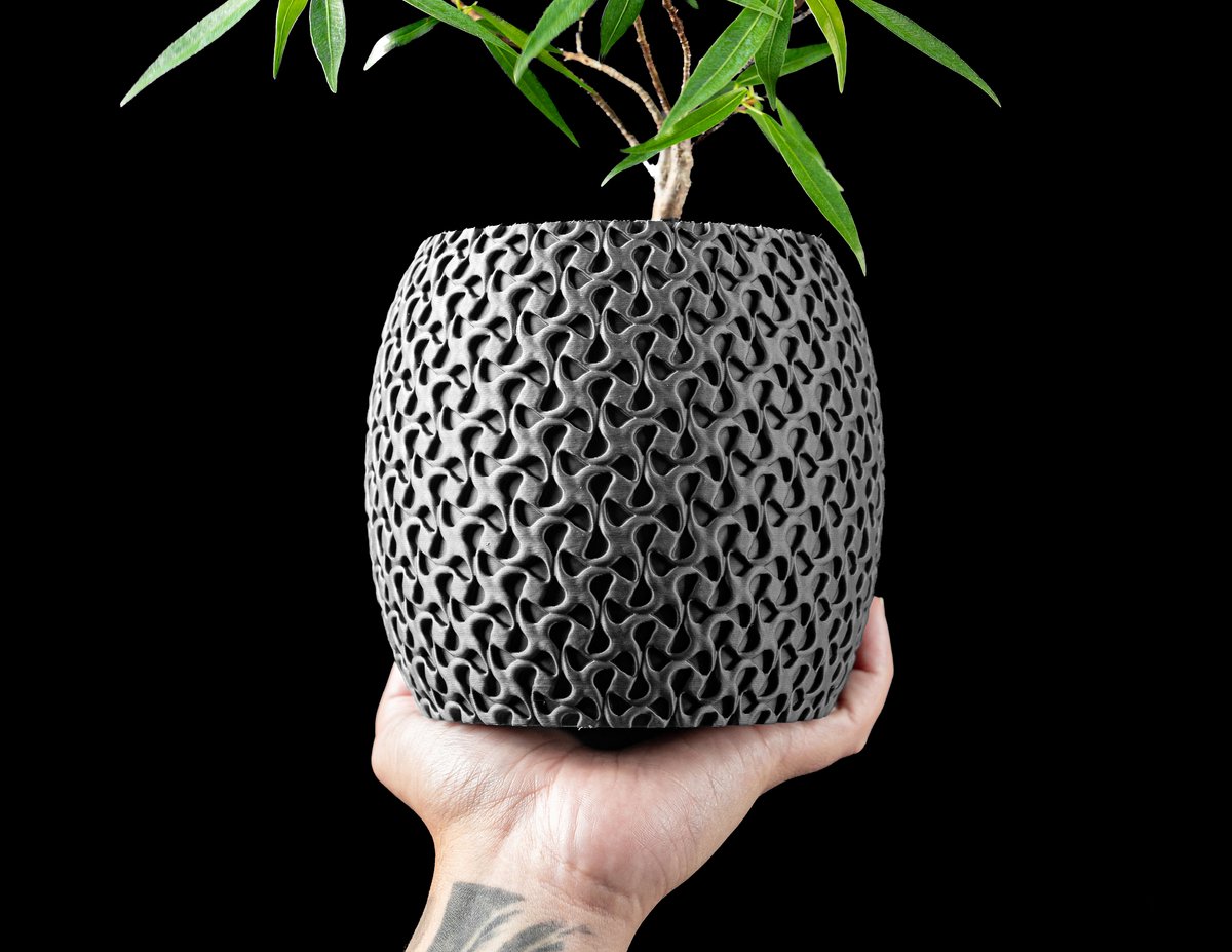 Skushy Ringa Bloempot - Moderne Designpot voor Kamerplanten - Sculpturale Plantenpot voor Woonkamer en Kantoor - Premium Woondecoratie