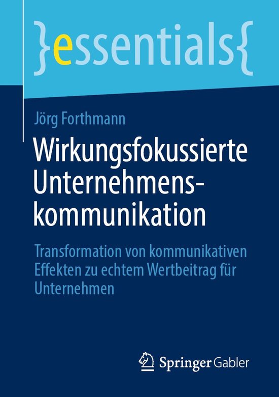 Business and Economics (German Language) - Wirkungsfokussier ... - cover