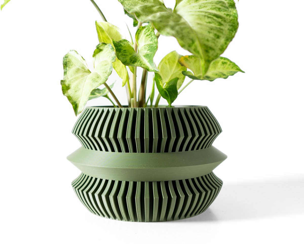Skushy Uldol Bloempot - Moderne Designpot voor Kamerplanten - Sculpturale Plantenpot voor Woonkamer en Kantoor - Premium Woondecoratie