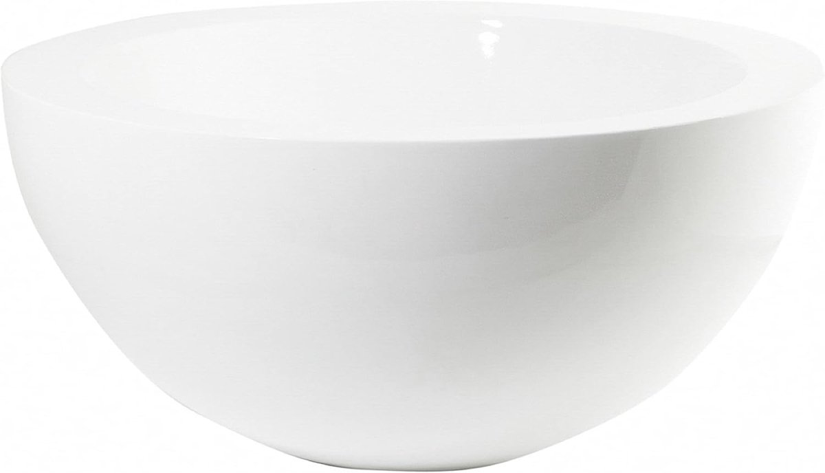Bowl - Vic S - glanzend wit - decoratief voor elke ruimte - SnelShoppen