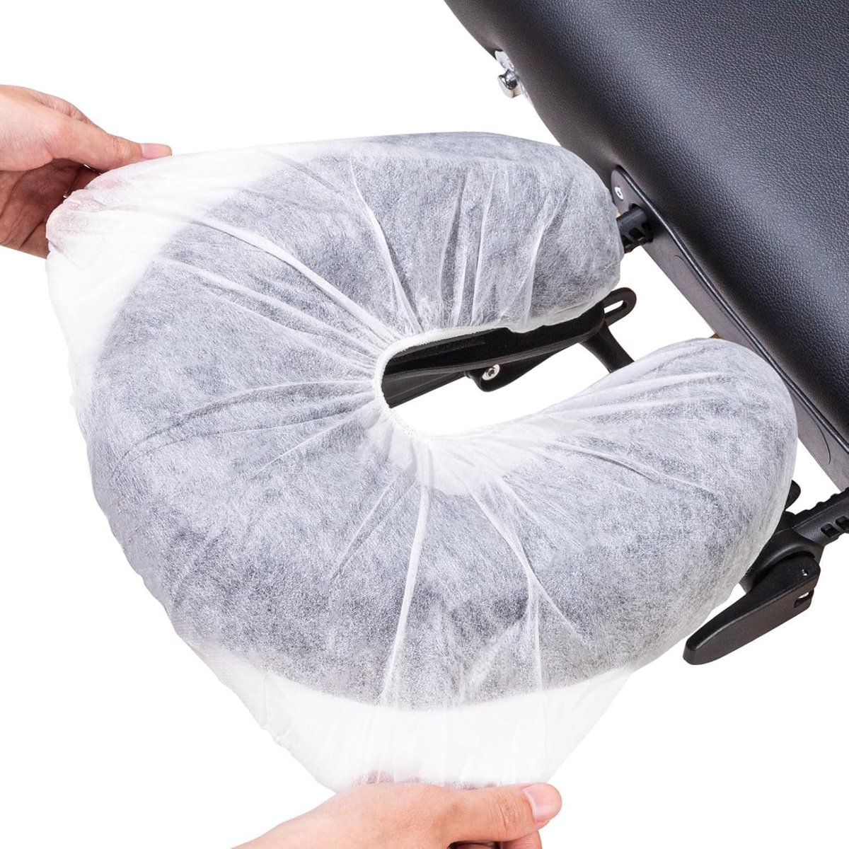 SnelShoppen - 100 stuks elastische wegwerphoezen voor massagetafels en massagestoelen, ultrazacht vliesstof, universele maat, perfect voor salons en w