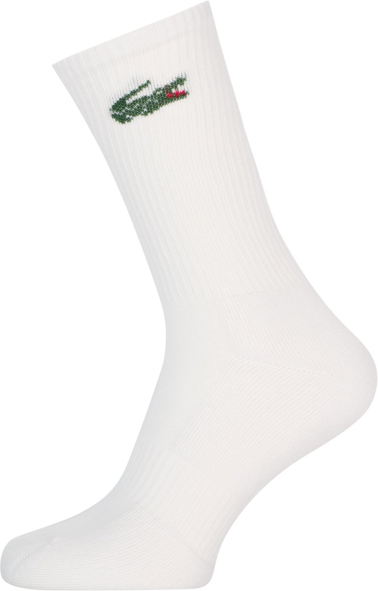 Lacoste sportsokken unisex sokken met badstof binnenzool Wit