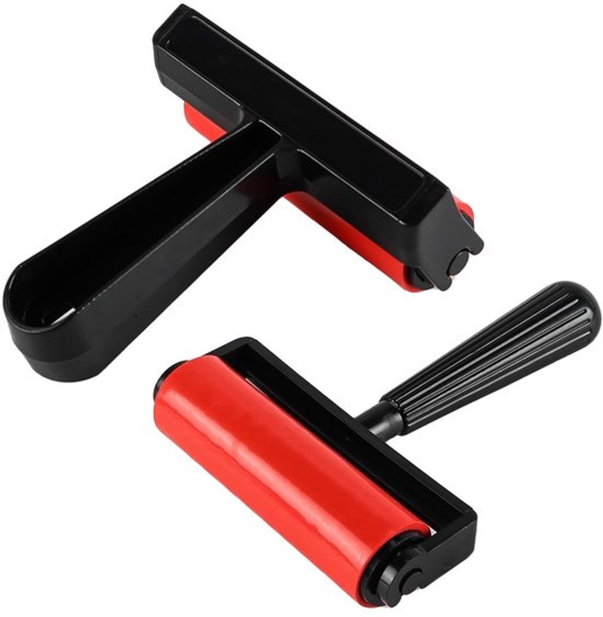 Diamantverf Accessoires - 2x Diamant Kunst Roller - Kunststof Rol - Druk Boor - Olieverfschildergereedschap - 10 cm Lengte - Diamantschilderij