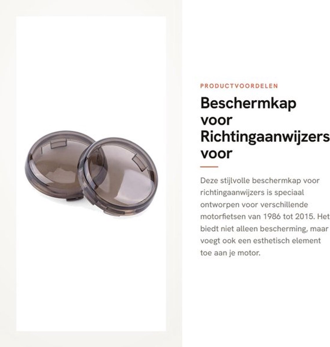 Copriobiettivo Hoogwaardige Kunststof - Geschikt voor XL883 48 - Bescherming Richtingaanwijzers - Duurzaam - Eenvoudige Installatie - Geschikt voor 1986-2015 Modellen - Knipperlichtlens