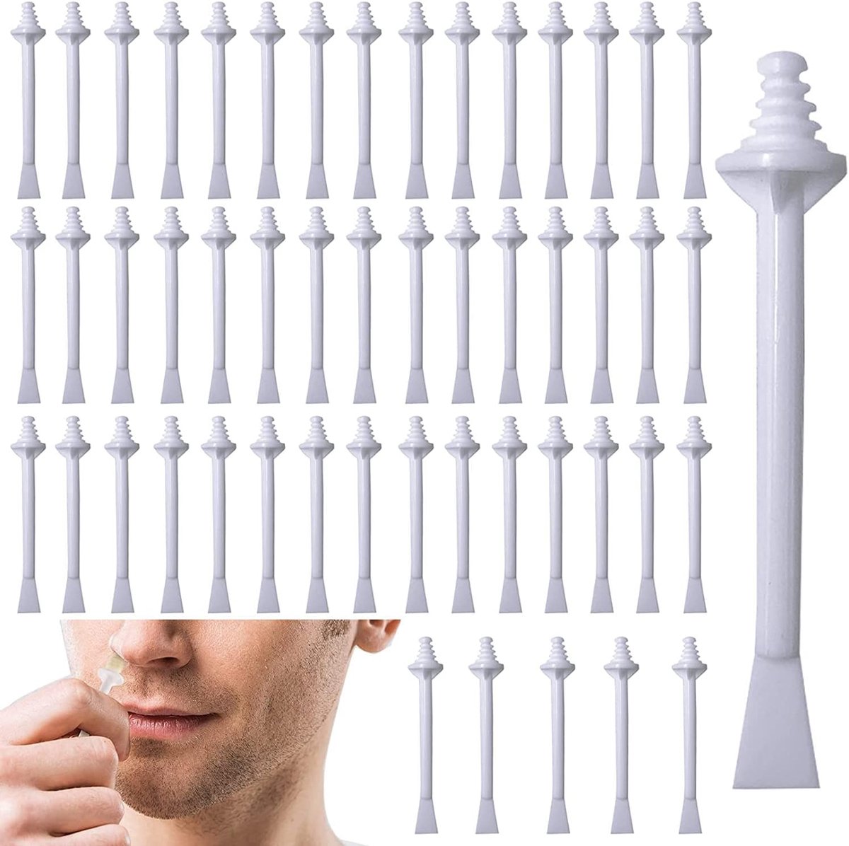 Neuswasstaaf, applicators, waxsticks, neushaarstrips, neuswaxsticks voor neusreiniging en neushaarverwijdering - ShopVlot