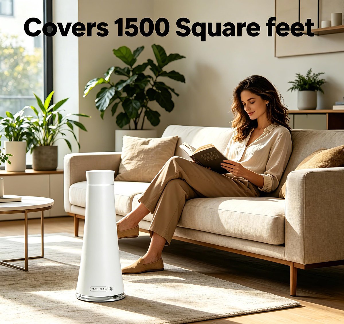 SnelShoppen - Waterloze diffuser voor etherische oliën met nachtlampje, XL 160 ml, tot 140 m², 4 timerinstellingen, 3 geurintensiteitsniveaus, ideaal
