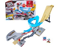 Tech Deck - Free Riders Extreme - gemotoriseerd fingerboard skatepark - met uniek fidgetfiguur