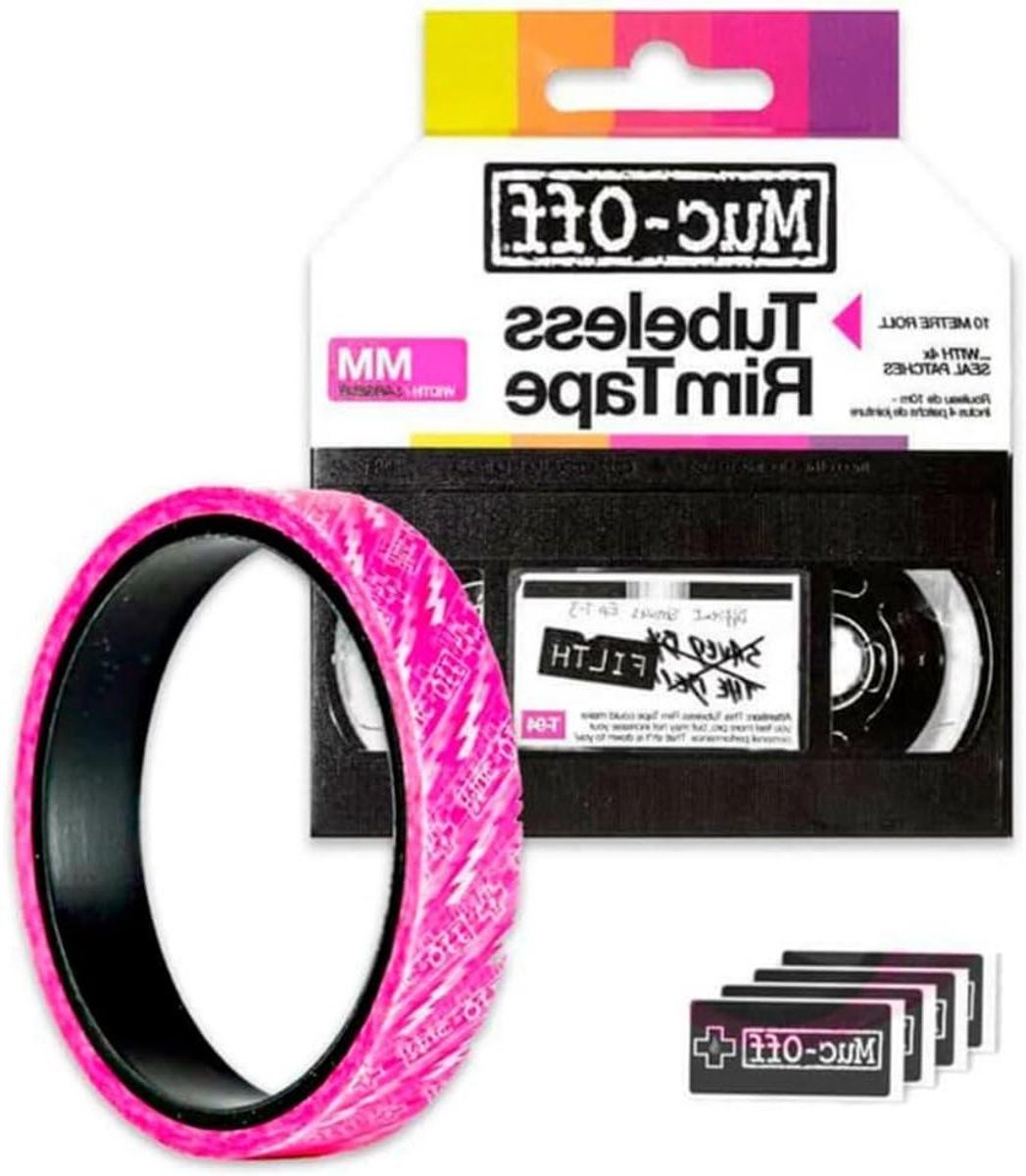 Tubeless Velglint - Velglint Tape - Fietsbanden Monteren - Luchtdicht Afdichten - 10 meter 38 mm - Zwart