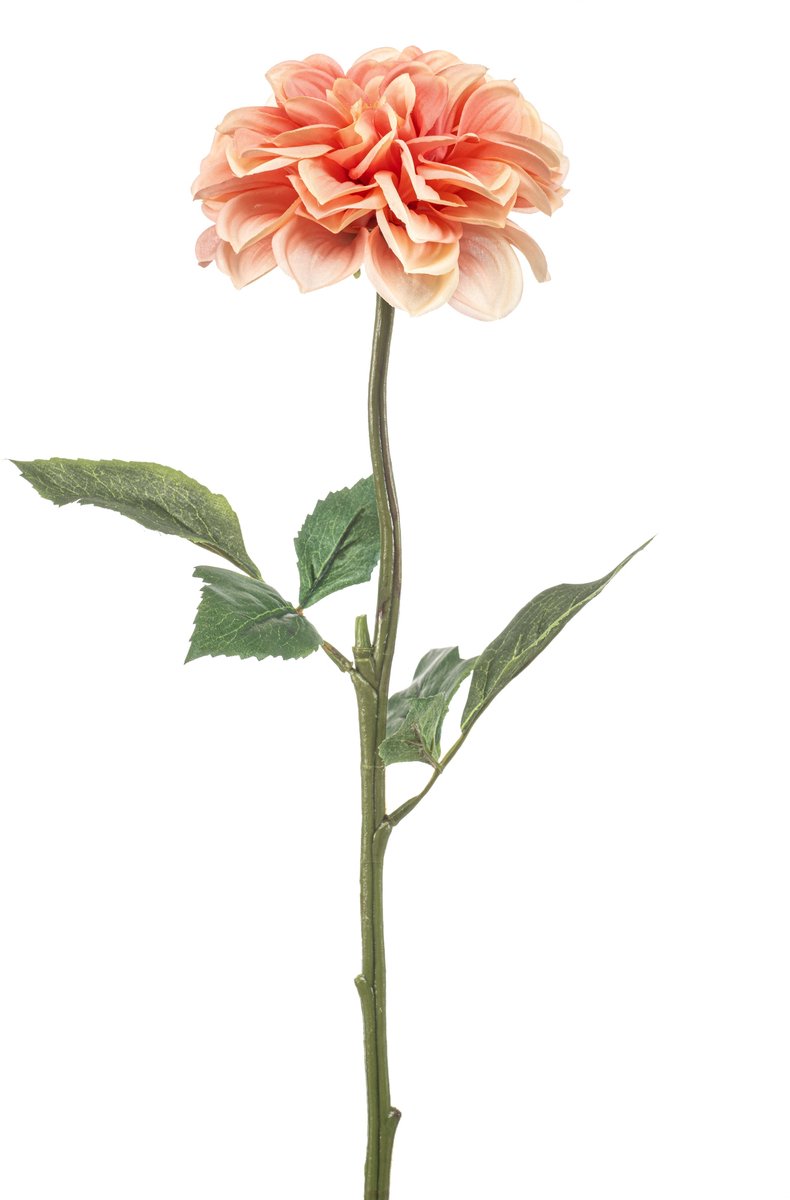 Emerald Kunstbloem Dahlia REC peach 57cm - Kunstplant voor binnen