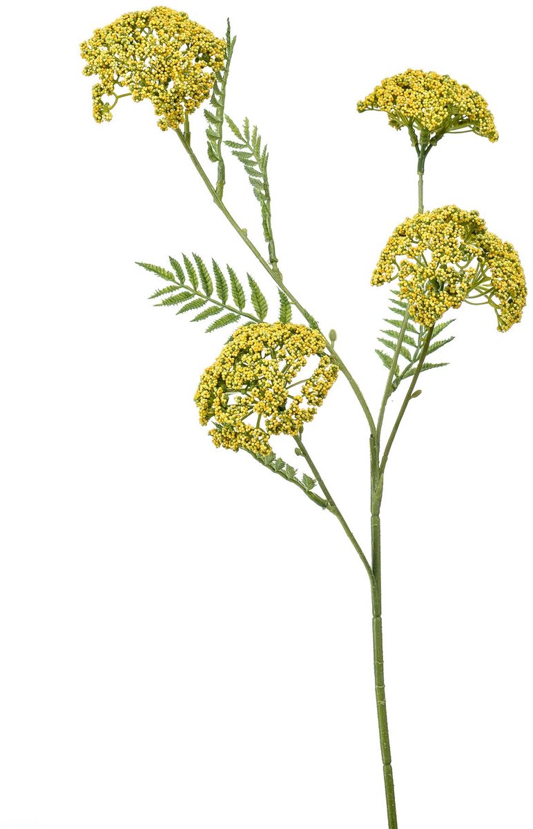 Emerald kunstbloem Duizendblad 60cm geel - Kunstplant voor binnen