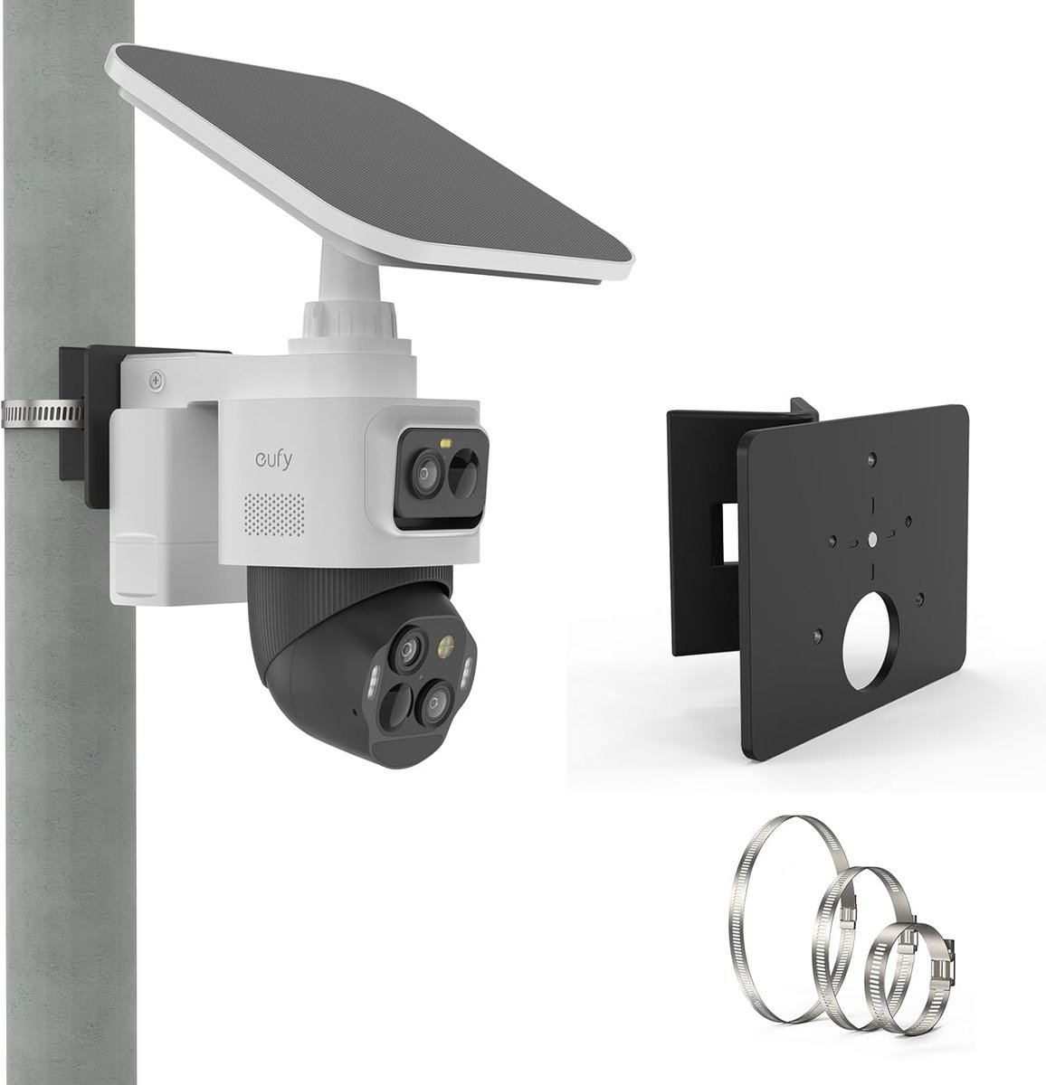 Mast houder voor eufyCam S4 - Aluminium - Verstelbaar - Stabiliteit voor beveiligingscamera's - SnelShoppen