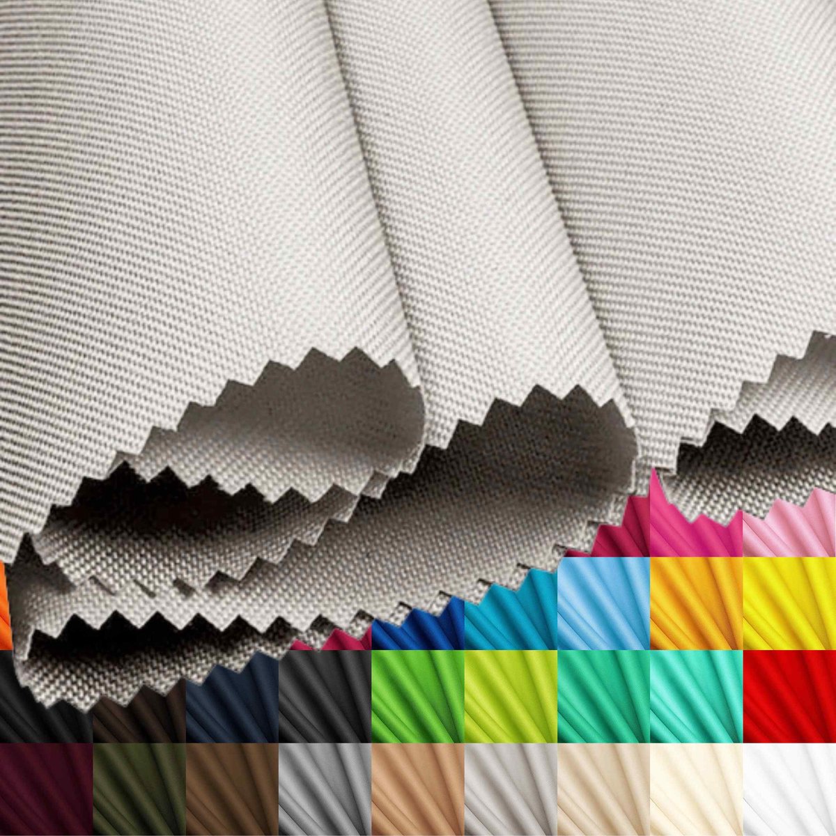 Lantigo Oxford 500D Stof Waterdicht Lichtgrijs 160 cm Meterware 1 m – scheurvast & PU-gecoat