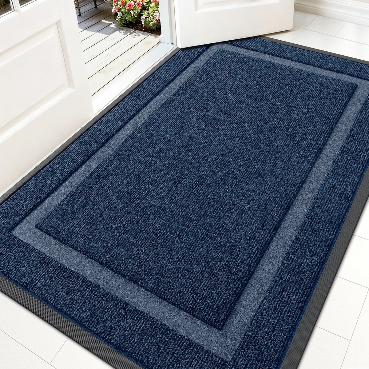 Olanly - Deurmat - Voordeurmat - Rubberen achterkant - Waterdicht en kleurvast - 90x150 cm