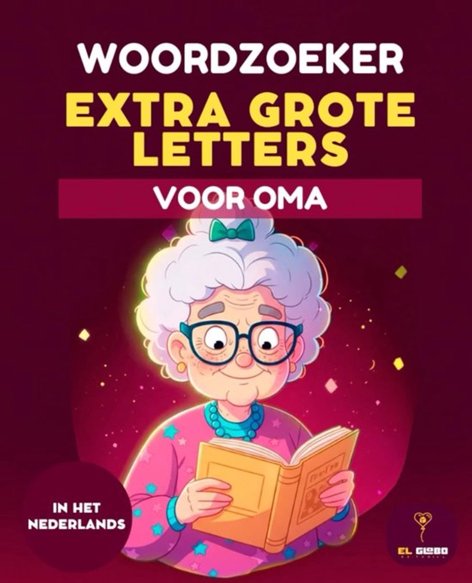 SnelShoppen - Woordzoeker voor Oma - Groot Lettertype Puzzelboek voor Senioren met 50 Leuke Woordpuzzels en Oplossingen - Hersen oefeningen en Ontspan