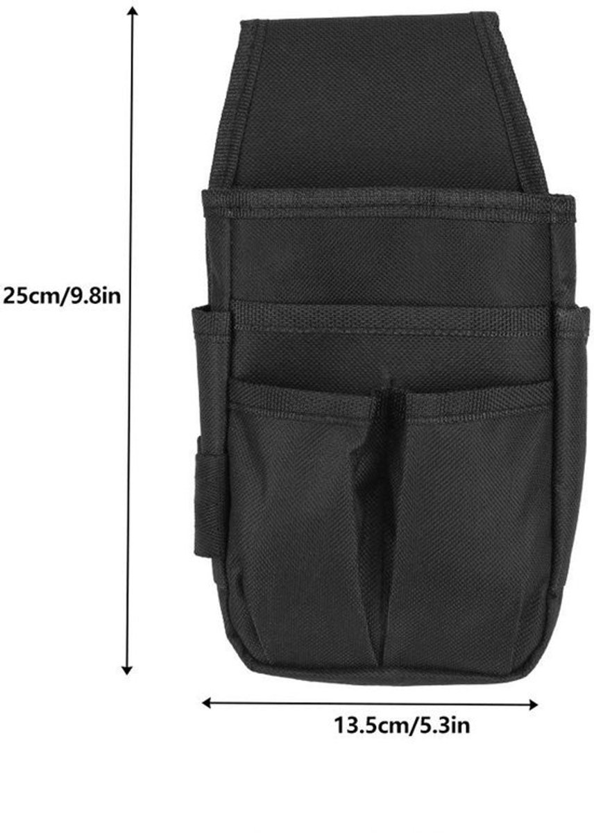 Duurzame heuptas - Compacte gereedschapstas - Professionele multifunctionele organizer - 25 x 13,5 x 3 cm - Gereedschapshouderzakbevestig...