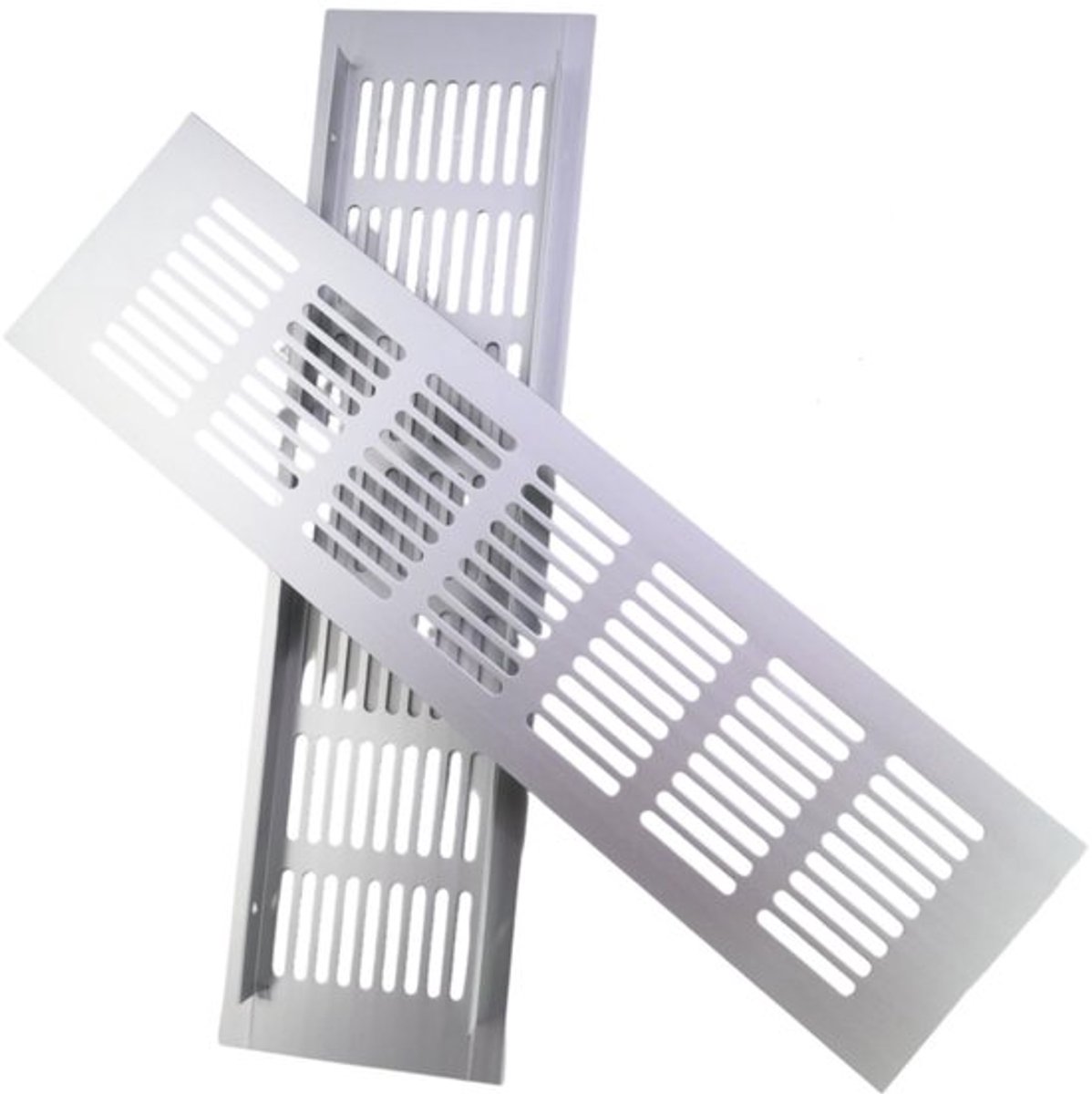 Ventilatierooster - Set van 2 - 30 x 8 cm - Aluminium - Eenvoudig te installeren - Vochtbestendig - Maximaliseert luchtstroom - Luchtrooster