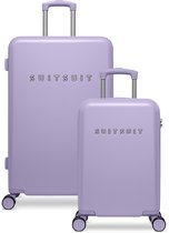 SUITSUIT Kofferset - Handbagage Koffer - Reiskoffer Groot - Kofferset 2 delig - 124L - TSA Slot - Evolution Lovely Lilac