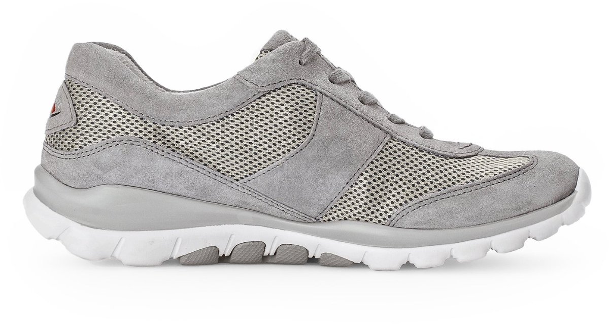 Gabor rollingsoft sensitive 66.966.39 - dames rollende wandelsneaker - Grijs - maat 35 (EU) 2.5 (UK)