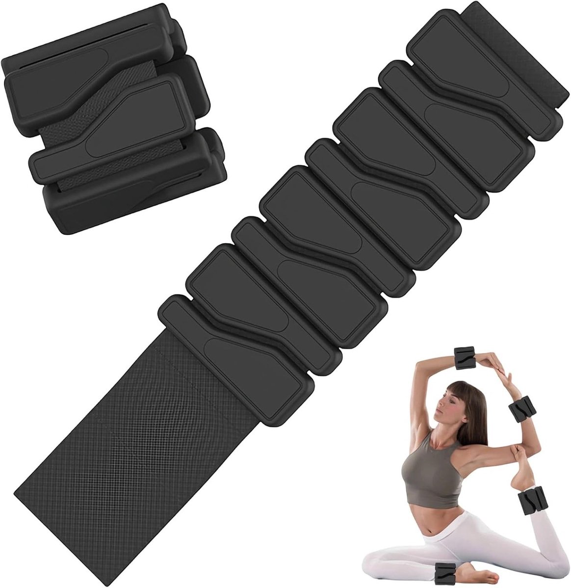 Enkelgewichten Set - Armband gewichten - Fitness Training - Huidvriendelijk Siliconen - 2 Stuks - Zwart