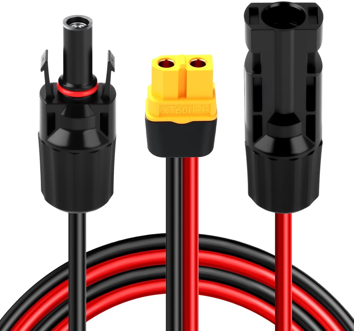 SnelShoppen - Oplaadkabel Zonnepaneel XT60 Plug naar XT60 Plug Waterproof Solar Charging Kabel voor Powerstation EF DELTA 2 en River Pro MAX - 50W, 10