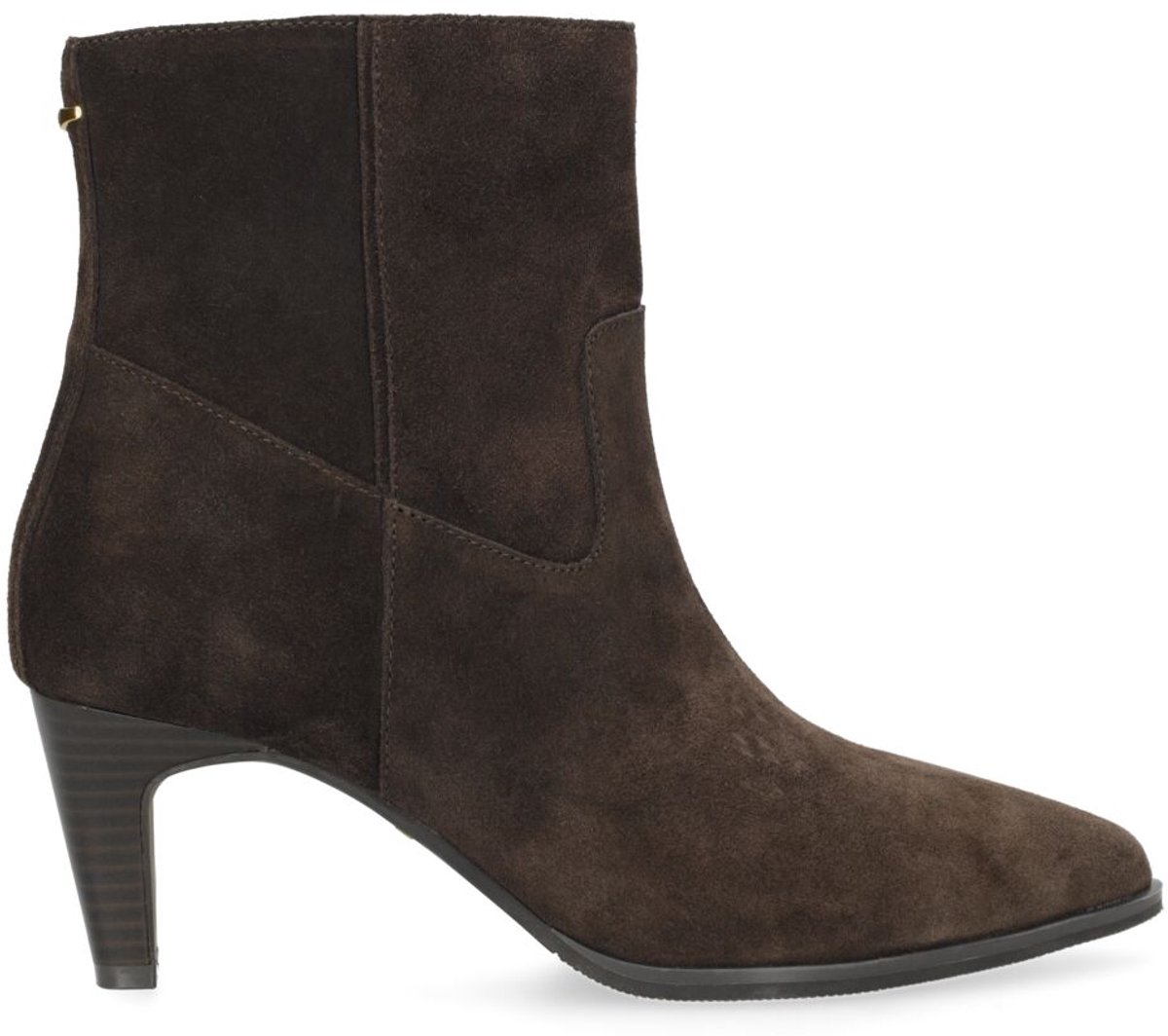 MEXX VERA TATE Enkellaars met Hak-Donker Bruin