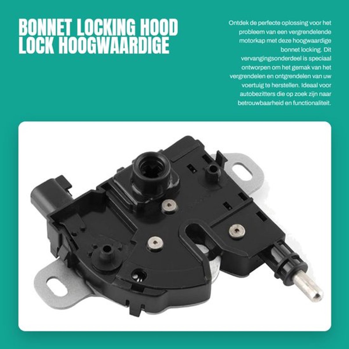 Vergrendeling Motorkap Vervanging OE 3M5116700BC - Geschikt voor C-Max/Focus MK II - Metaal - Eenvoudig te installeren - Perfecte pasvorm - Herstelt gemak van vergrendelen - Motorkapslot