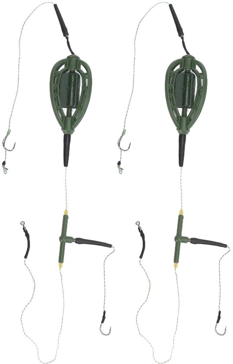 2 stuks lichtgewicht karpervissen feeders kooi