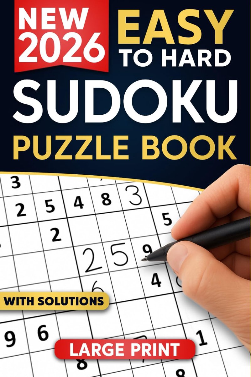 SnelShoppen - Sudoku Puzzels voor Volwassenen: Boek met 2 Puzzels per Pagina van Makkelijk tot Moeilijk met Volledige Oplossingen